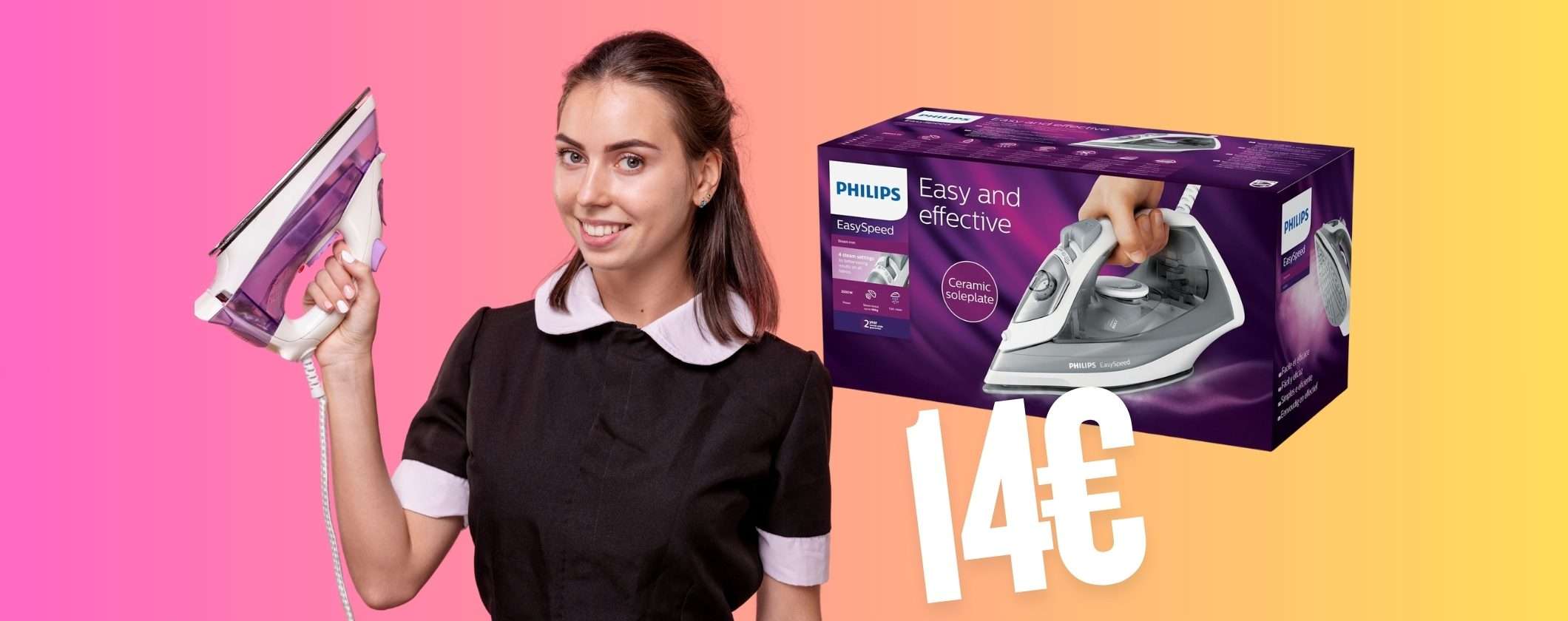 Philips EasySpeed: ferro da stiro eccezionale a prezzo da non credere (14€)