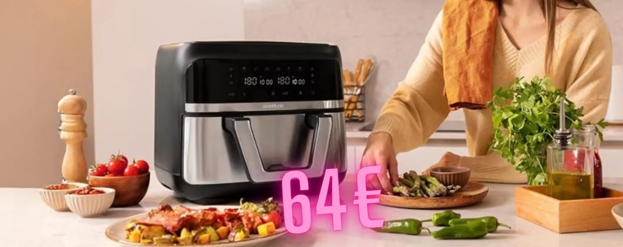 Piatti buoni e sani con la friggitrice ad aria Cecotec da 9 litri tua a 64€
