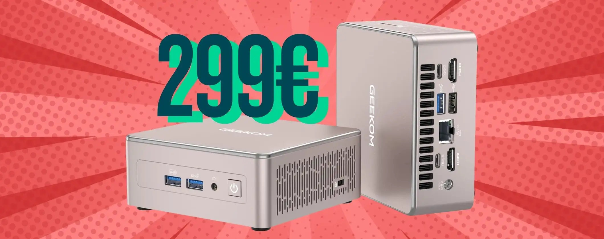 Potentissimo Mini PC con Ryzen 7 oggi tuo a soli 299€ (offerta a tempo) Potentissimo Mini PC con Ryzen 7 oggi tuo a soli 299€ (offerta a tempo)
