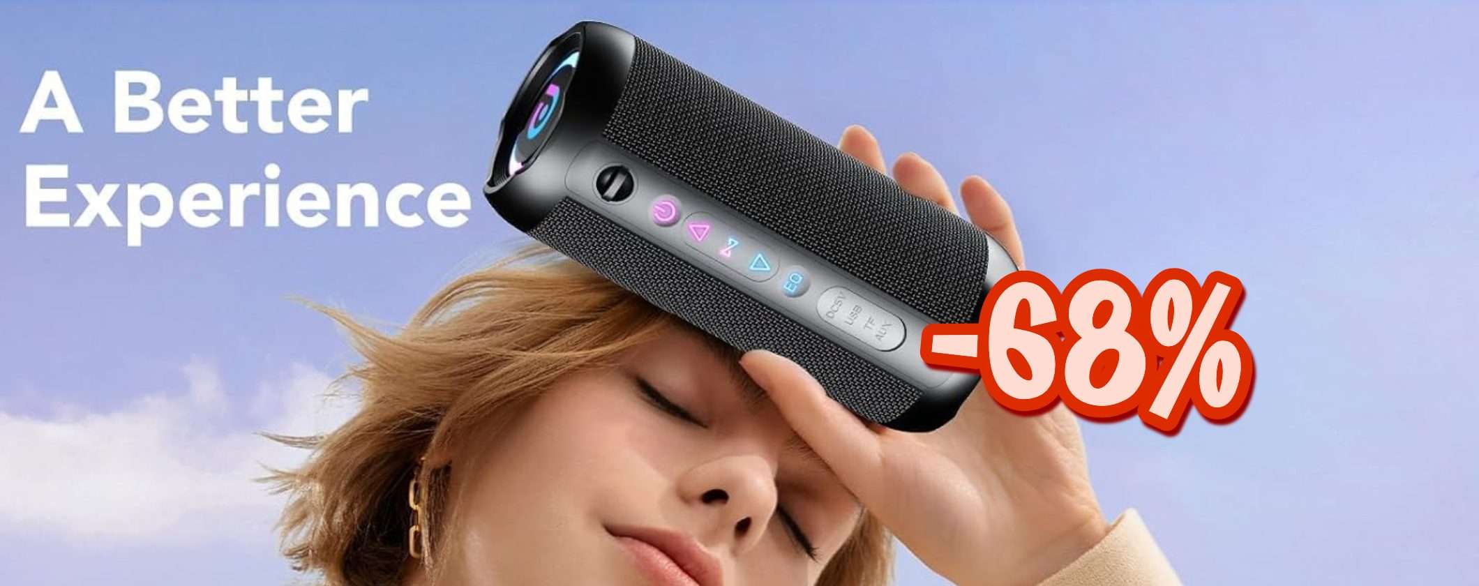Potenza e bassi imbattibili: la Cassa Bluetooth che tutti vogliono ora scontata del 68%