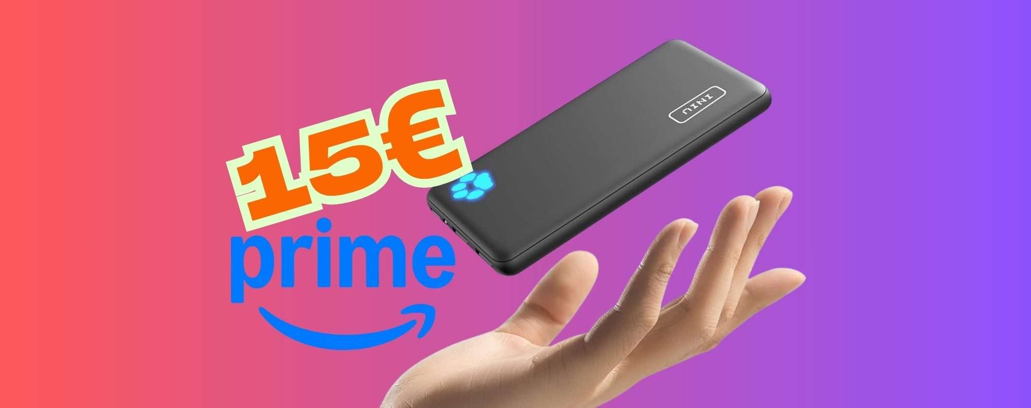 Power Bank INIU, super compatto e leggero con ottima capacità, a soli 15€