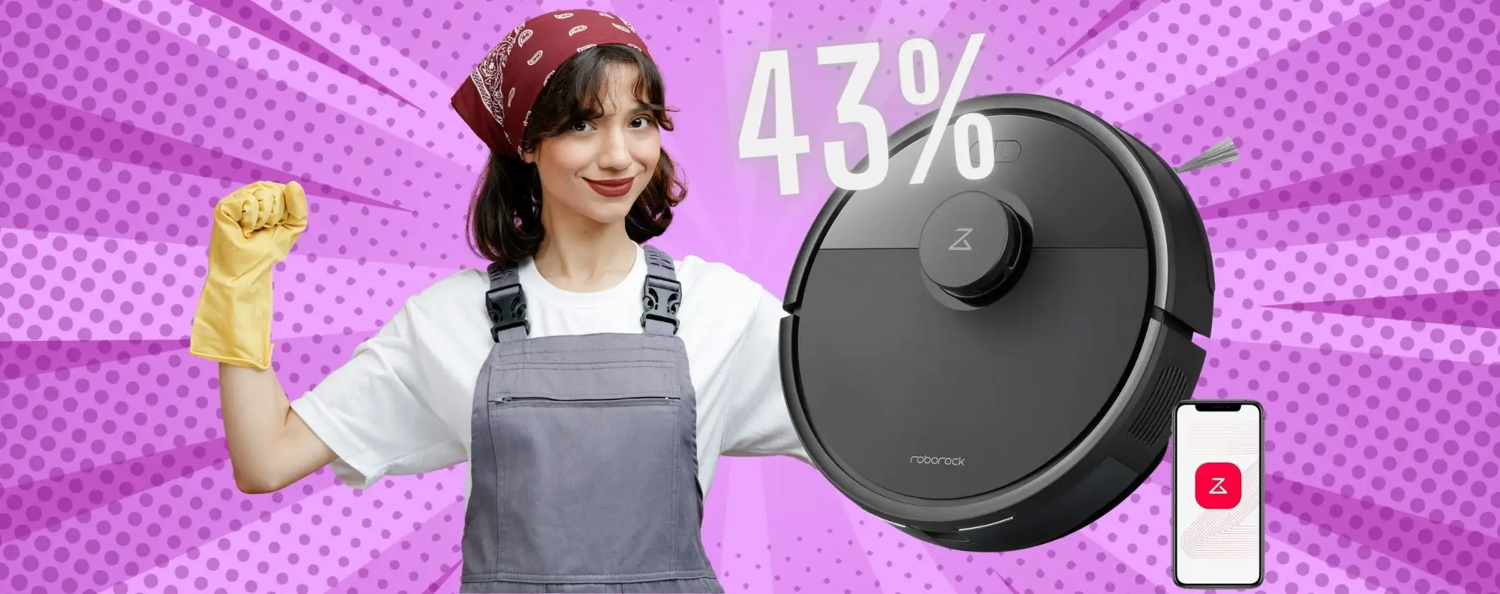 Roborock Q7 L5: robot che aspira e lava con aspirazione da 8000Pa in offerta al 43% Roborock Q7 L5: robot che aspira e lava con aspirazione da 8000Pa in offerta al 43%