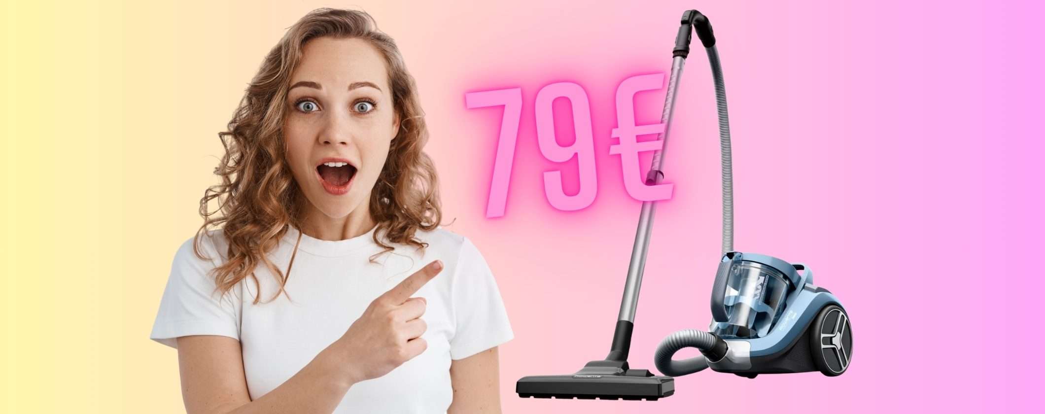 Rowenta Compact Power: aspirapolvere a traino senza sacco super a soli 79€