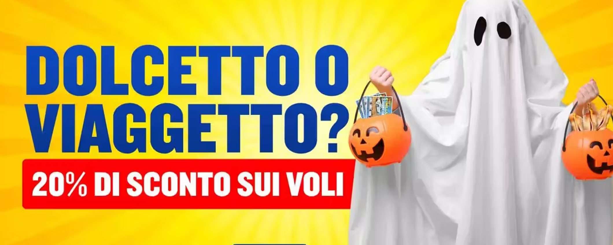 Dolcetto o... viaggetto? Sconto del 20% sui voli Ryanair per Halloween Dolcetto o... viaggetto? Sconto del 20% sui voli Ryanair per Halloween