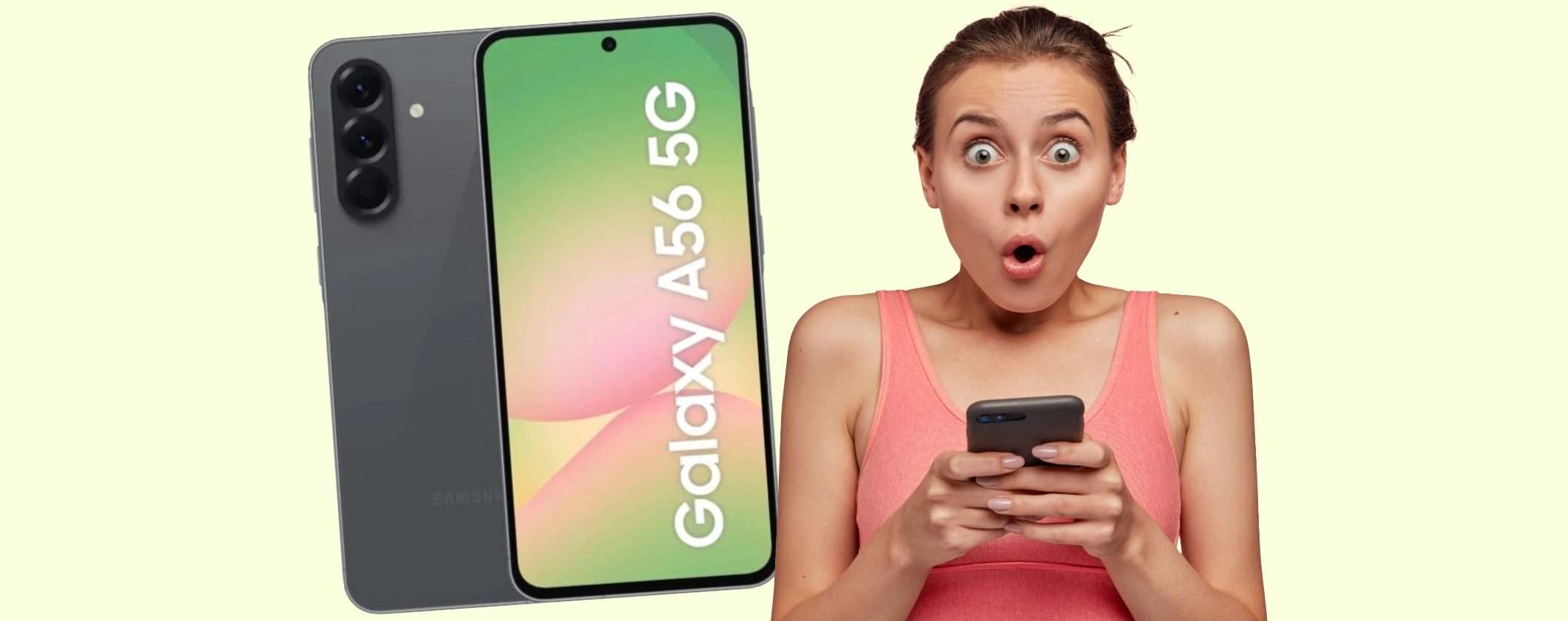 Samsung Galaxy A56 5G da 256GB crolla su eBay da 499€ a 306€ (anche a rate) Samsung Galaxy A56 5G da 256GB crolla su eBay da 499€ a 306€ (anche a rate)