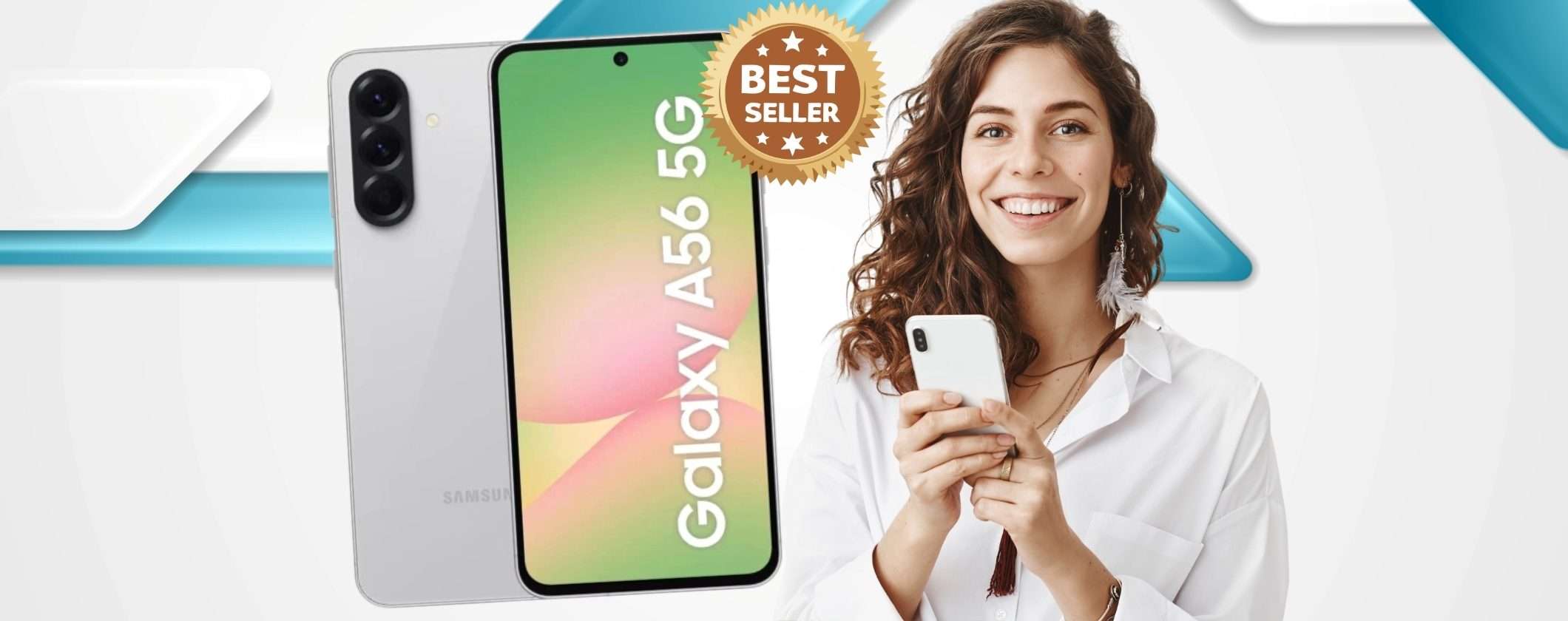 Samsung Galaxy A56 è il mid range che vogliono tutti e ora è in sconto Samsung Galaxy A56 è il mid range che vogliono tutti e ora è in sconto