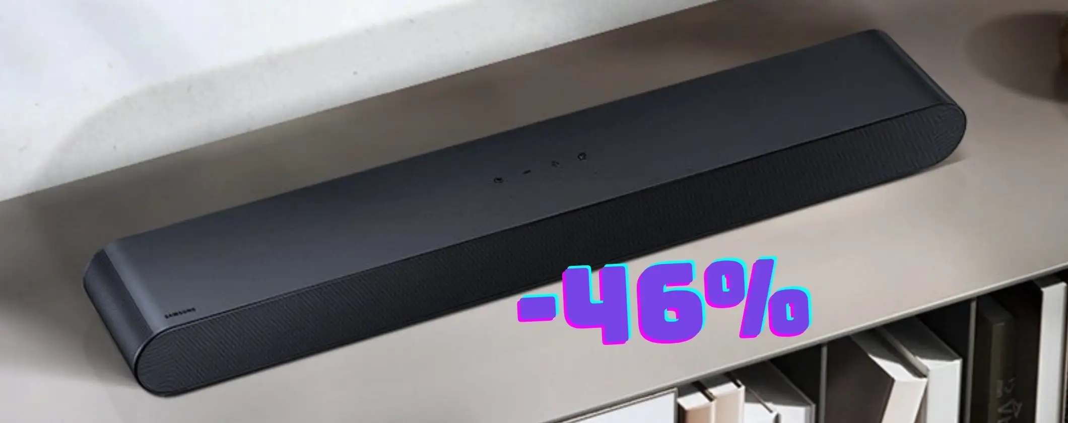Samsung Soundbar con Dolby Atmos e Alexa oggi in sconto al 46% Samsung Soundbar con Dolby Atmos e Alexa oggi in sconto al 46%