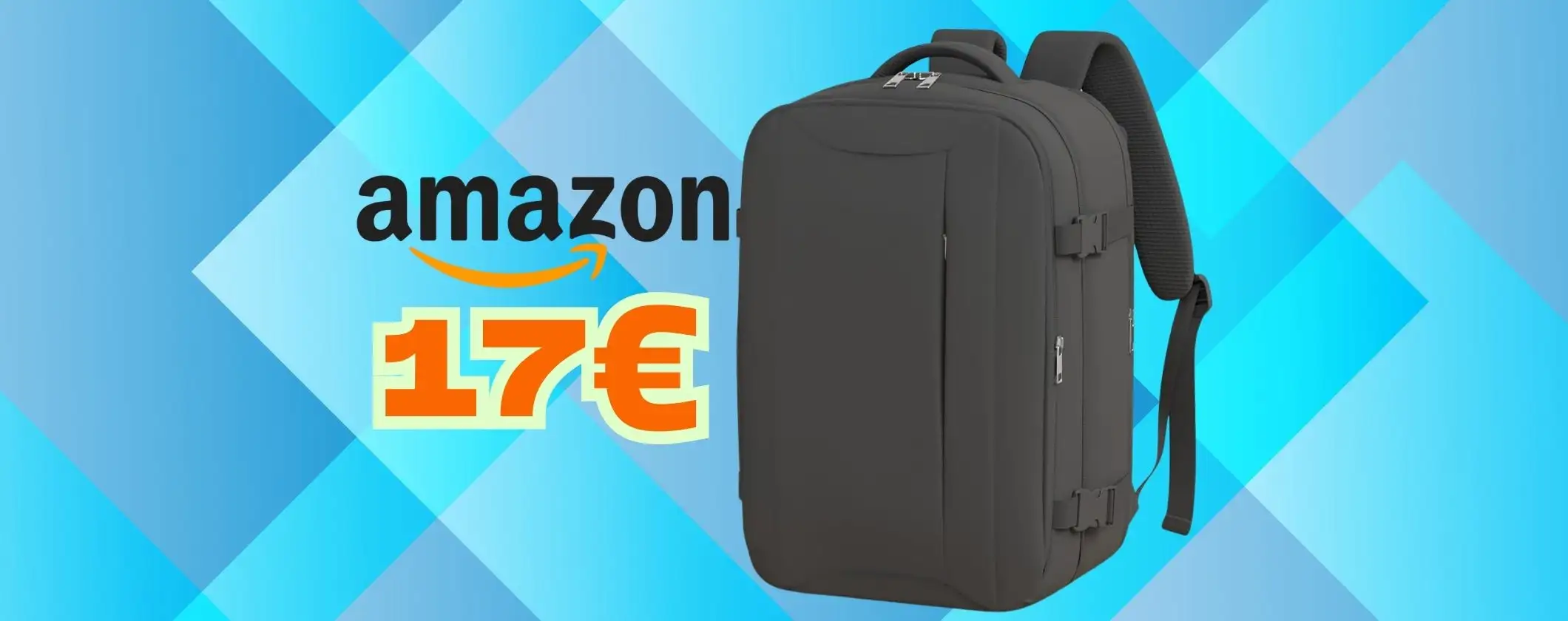 Solo 17€ per volare con Ryanair senza pagare il bagaglio con questo zaino Solo 17€ per volare con Ryanair senza pagare il bagaglio con questo zaino