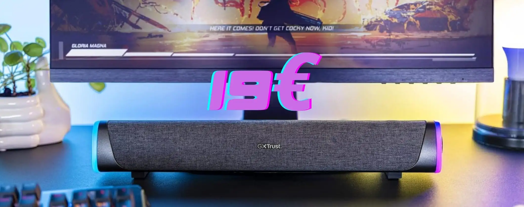 Soundbar Trust Gaming GXT 620 Axon a soli 19€: suono pro a prezzo mini