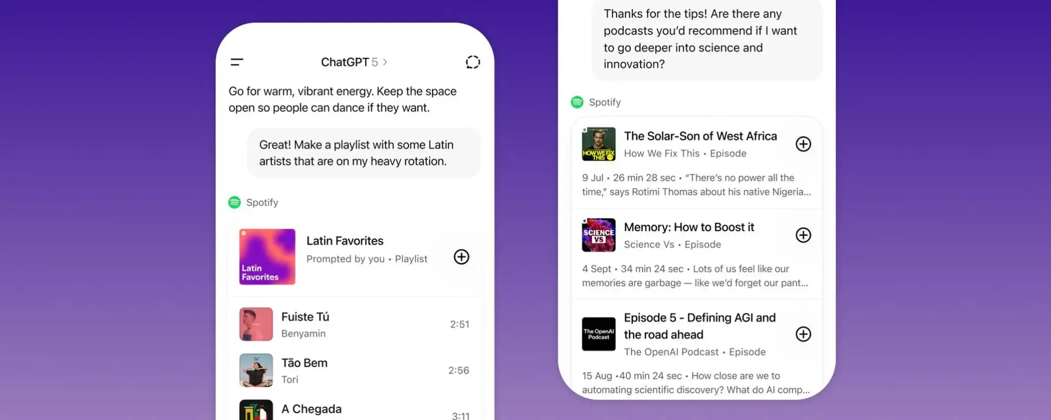 Spotify arriva su ChatGPT: creerà playlist personalizzate e scoverà nuovi brani