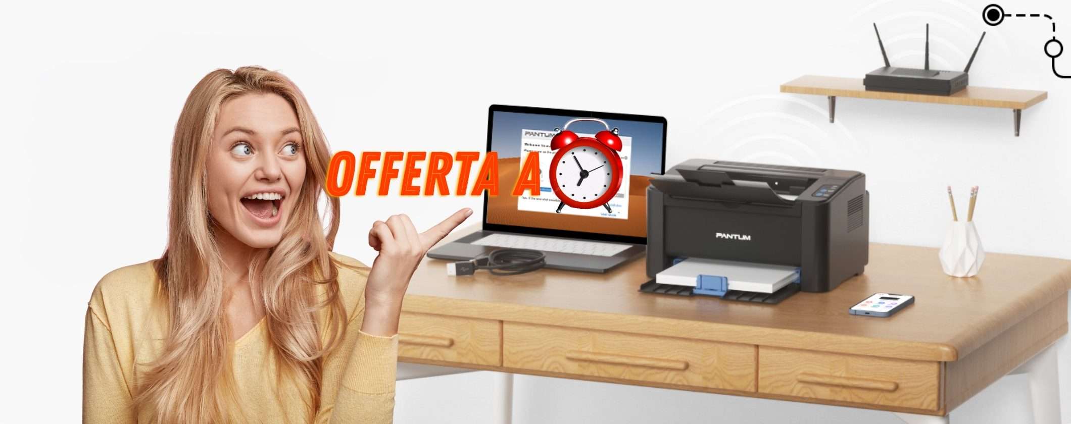 La Stampante Laser WiFi PANTUM P2502W è in offerta a tempo su Amazon: da non perdere La Stampante Laser WiFi PANTUM P2502W è in offerta a tempo su Amazon: da non perdere