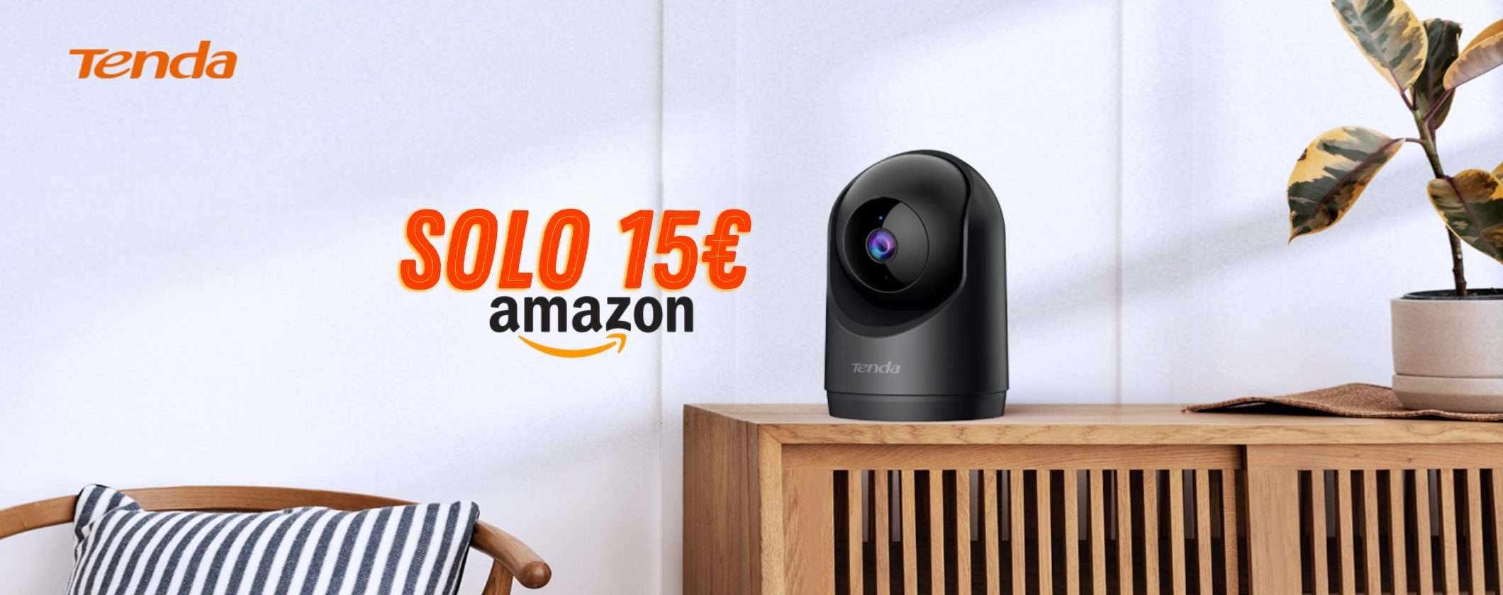 Telecamera di Sicurezza da interno Tenda Pan-Tilt a soli 15€ su Amazon Telecamera di Sicurezza da interno Tenda Pan-Tilt a soli 15€ su Amazon