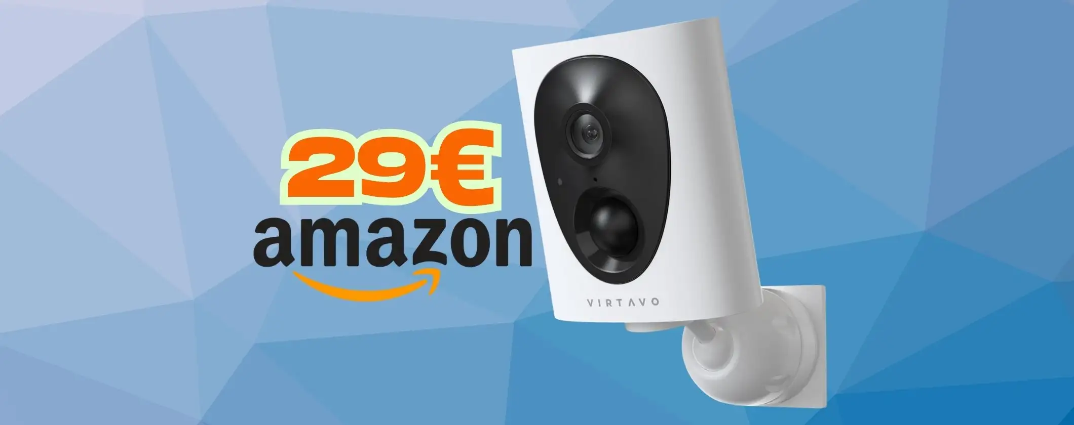 Telecamera WiFi per sorveglianza top con visione notturna e audio a soli 29€ Telecamera WiFi per sorveglianza top con visione notturna e audio a soli 29€