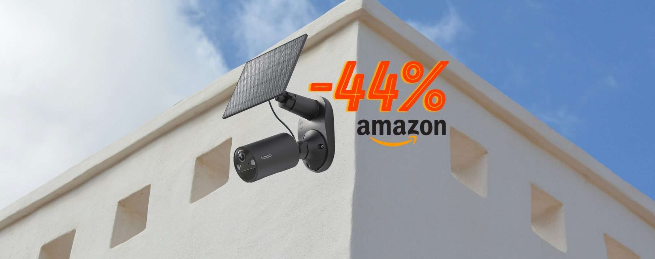 Telecamera WiFi Solare Tapo per esterno al 44% di sconto su Amazon Telecamera WiFi Solare Tapo per esterno al 44% di sconto su Amazon