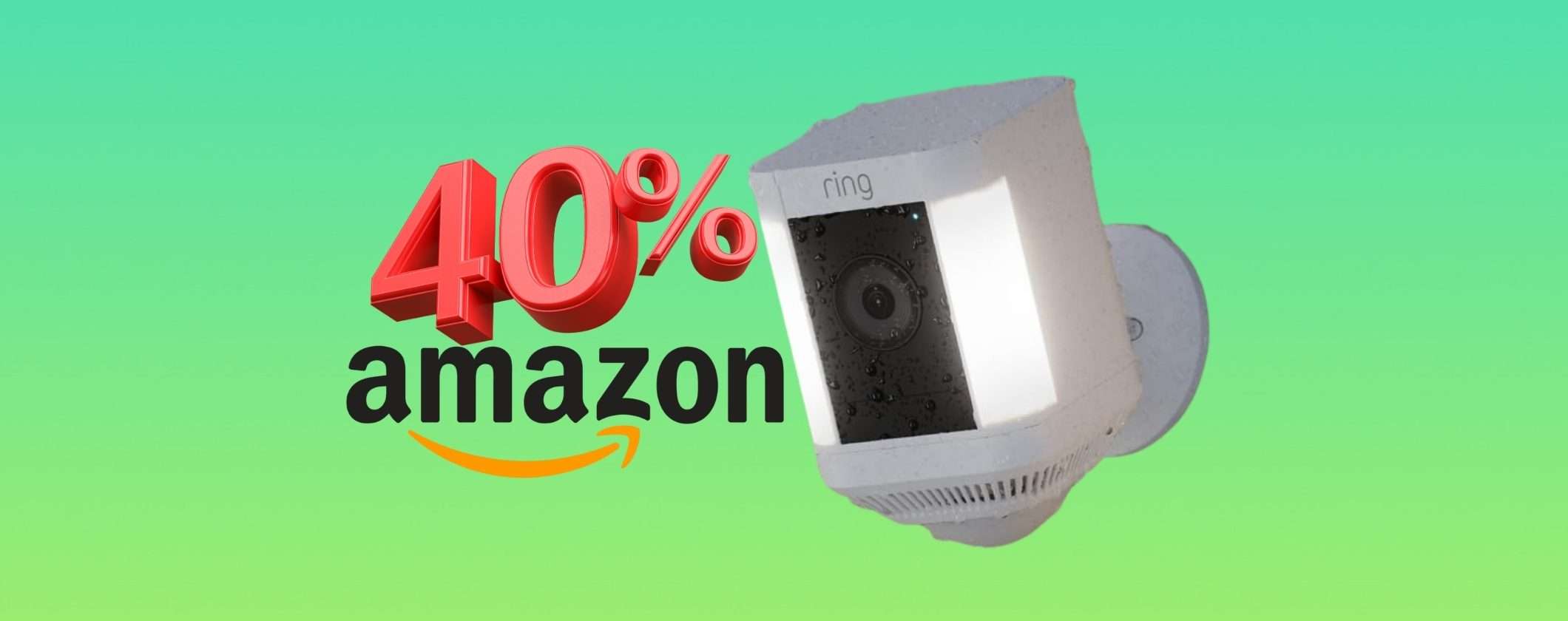 Videocamera WiFi Ring con faretti e batteria per la massima sicurezza (-40%) Videocamera WiFi Ring con faretti e batteria per la massima sicurezza (-40%)