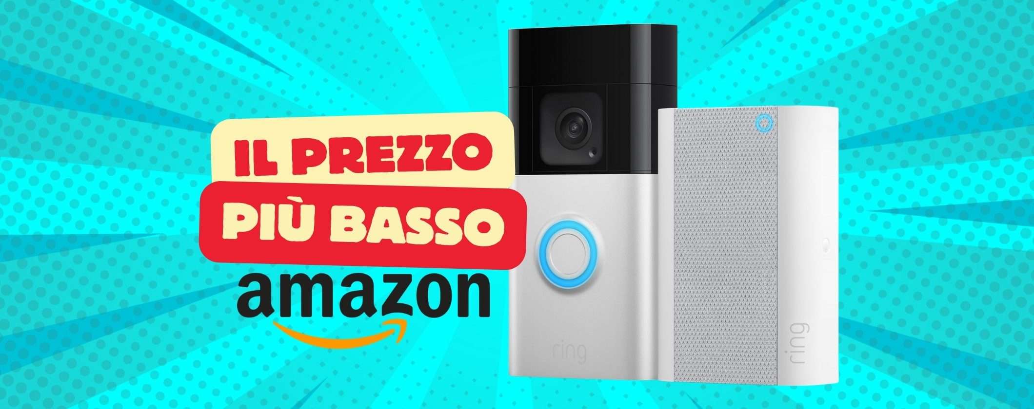 Videocitofono Ring Plus con ripetitore incluso al minimo storico Amazon
