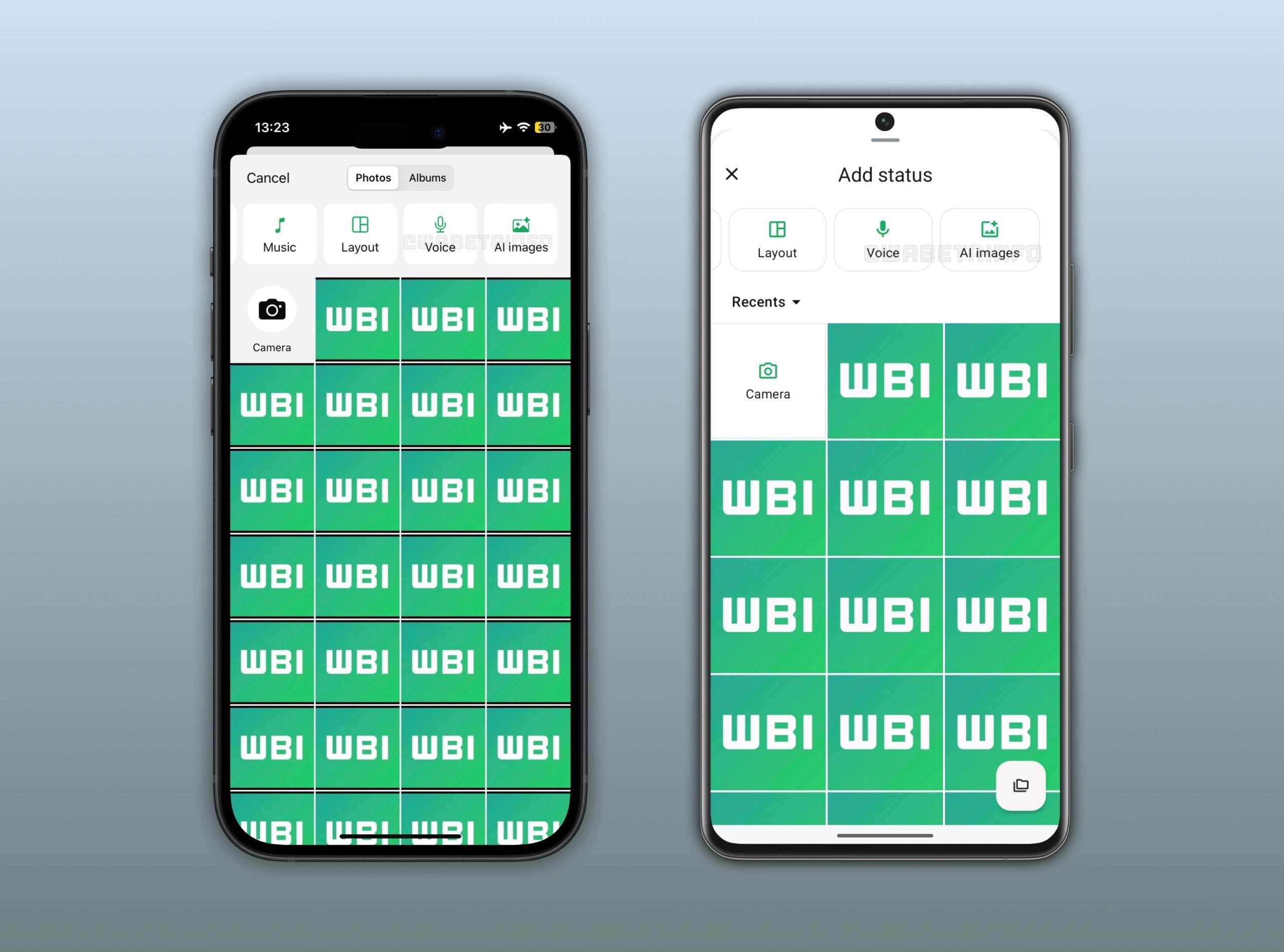 whatsapp immagini ai aggiornamenti di stato