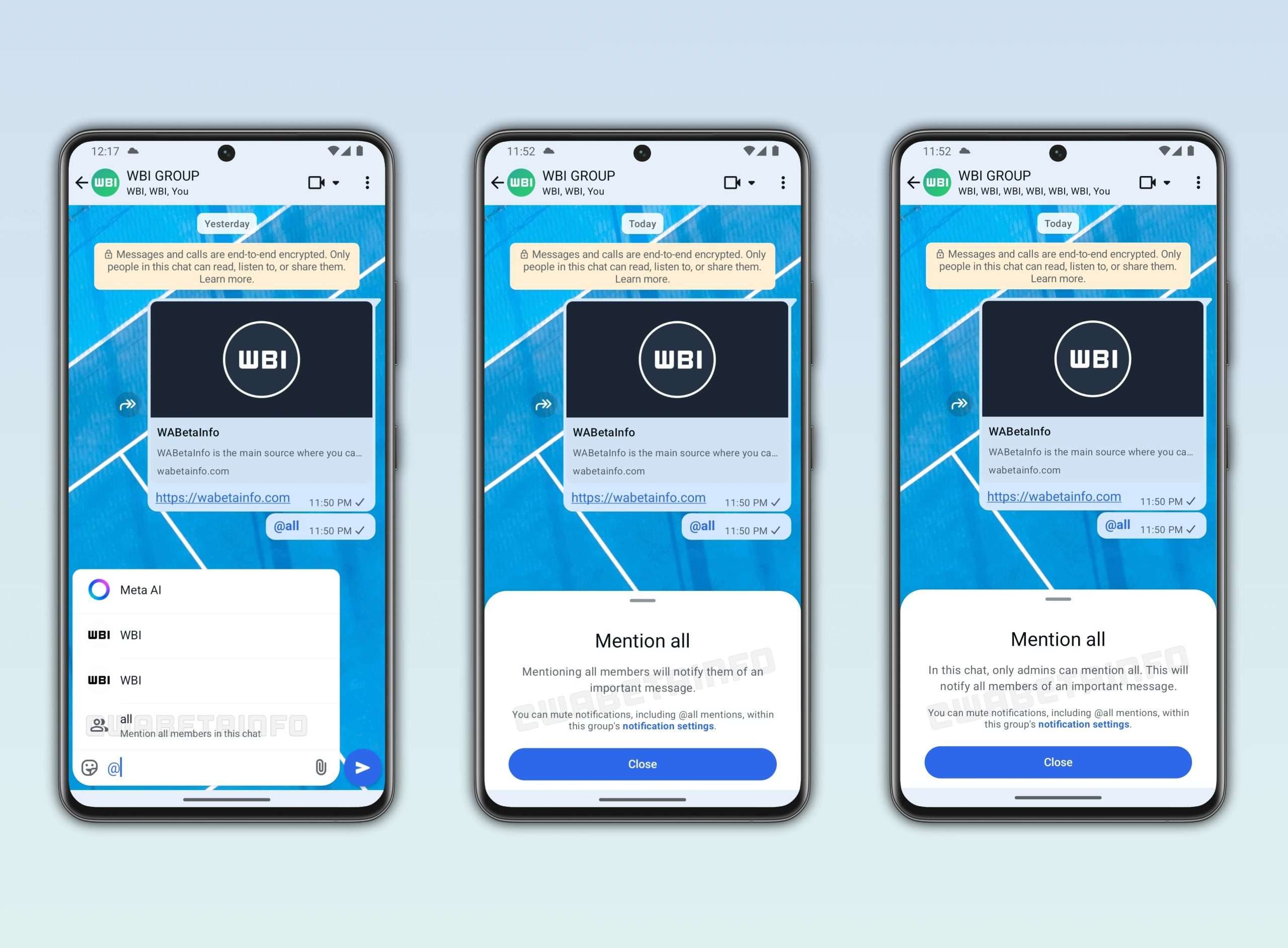 whatsapp menzionare tutti gruppo