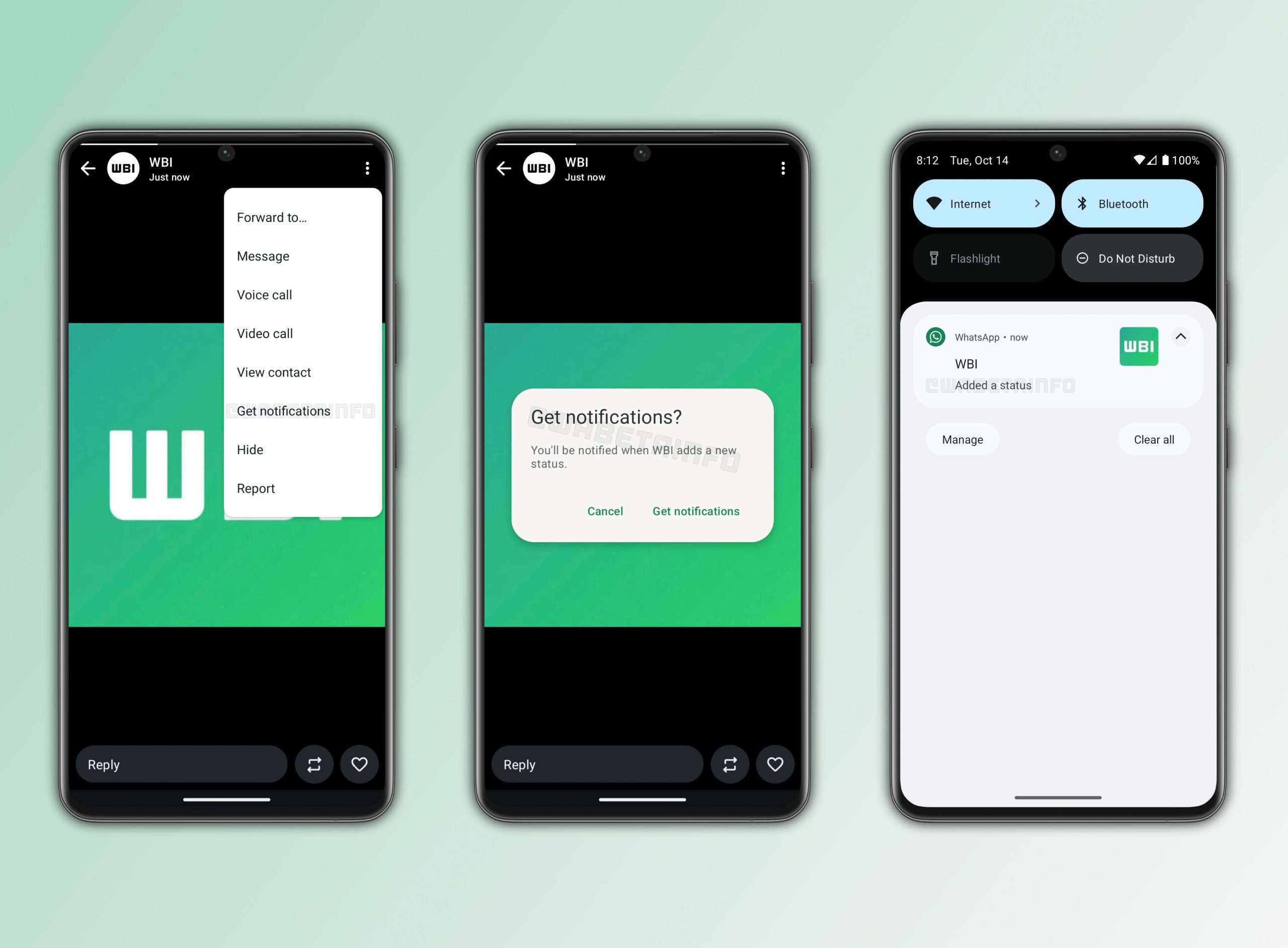 whatsapp notifiche aggiornamenti di stato preferiti