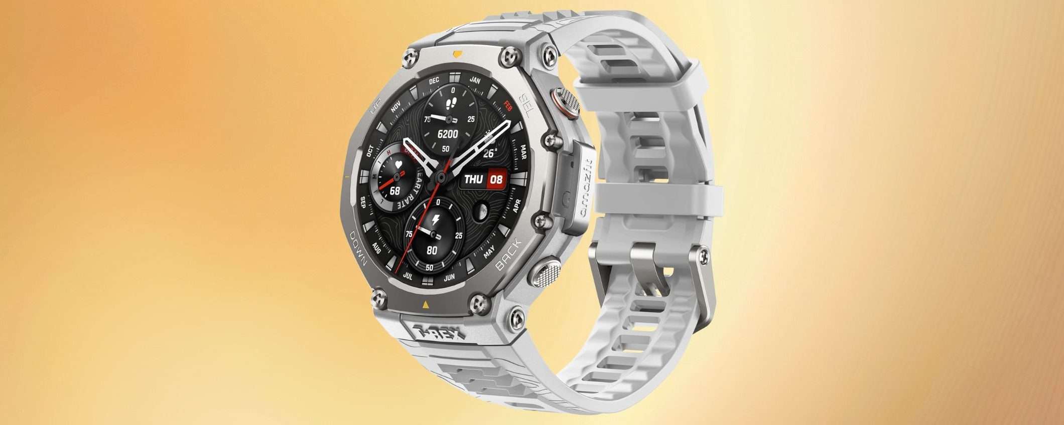 Amazfit T-Rex 3 con display AMOLED in offerta del 27%: lo smartwatch per le tue avventure