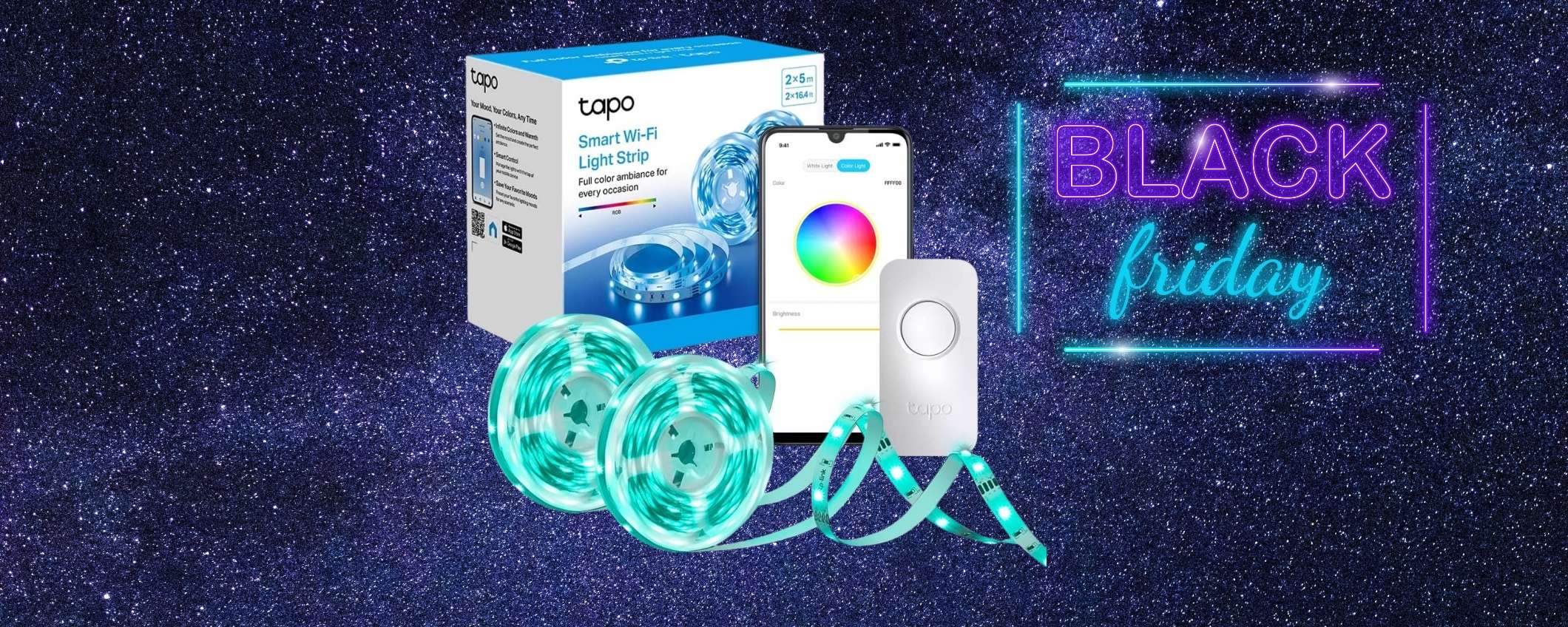 Striscia LED multifunzione da 5m (Tapo L900) scontata del 50%: TOP