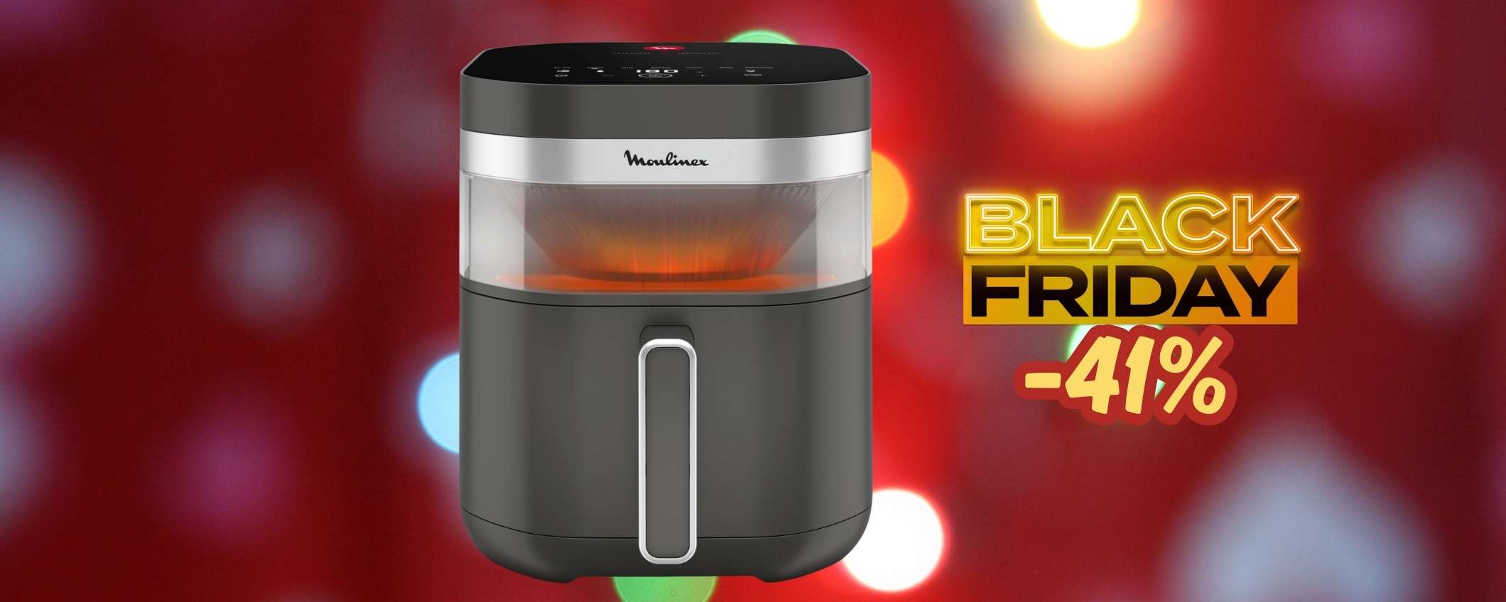 Moulinex Easy Fry Infrared con cestello 7L XXL e doppia resistenza -41%