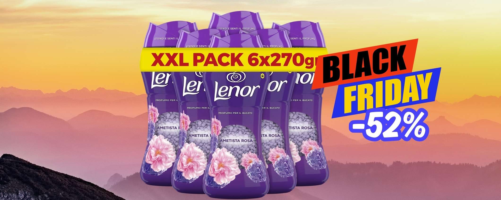 Bucato profumatissimo con Lenor: a questo prezzo è regalato (6pz)