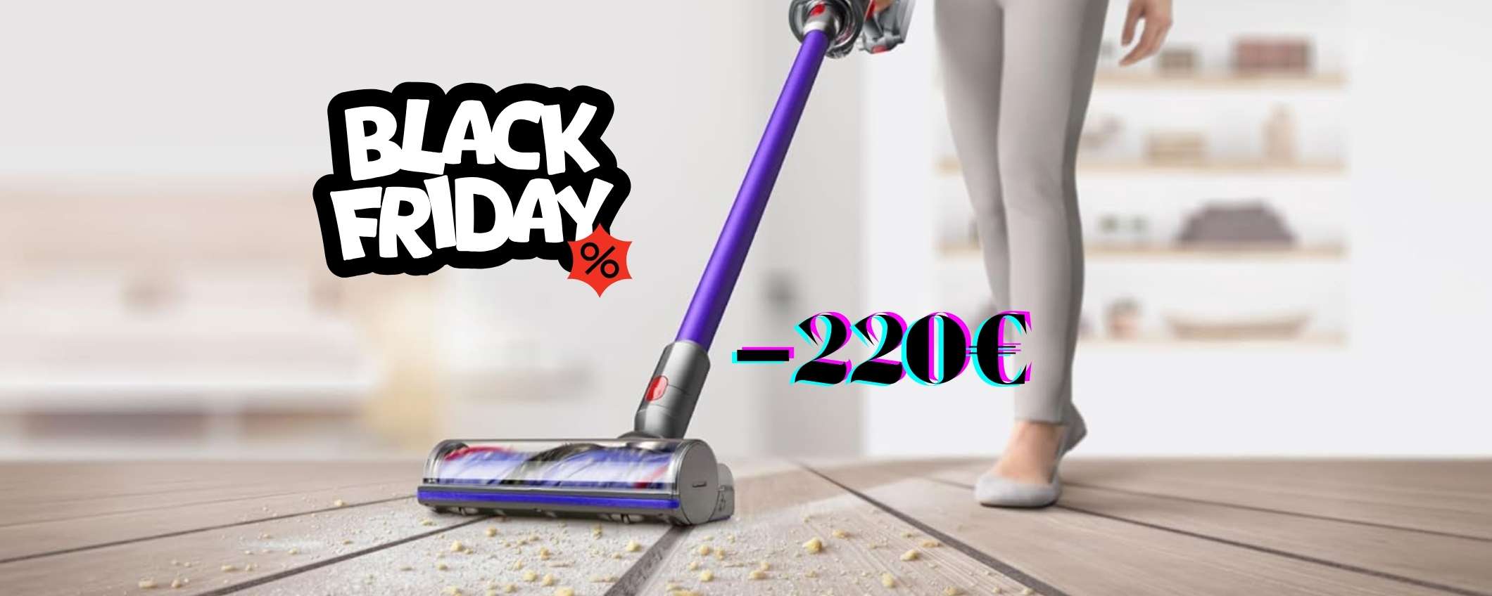 Dyson V11 Advanced 200AW di potenza e batteria da 60min: è una bomba