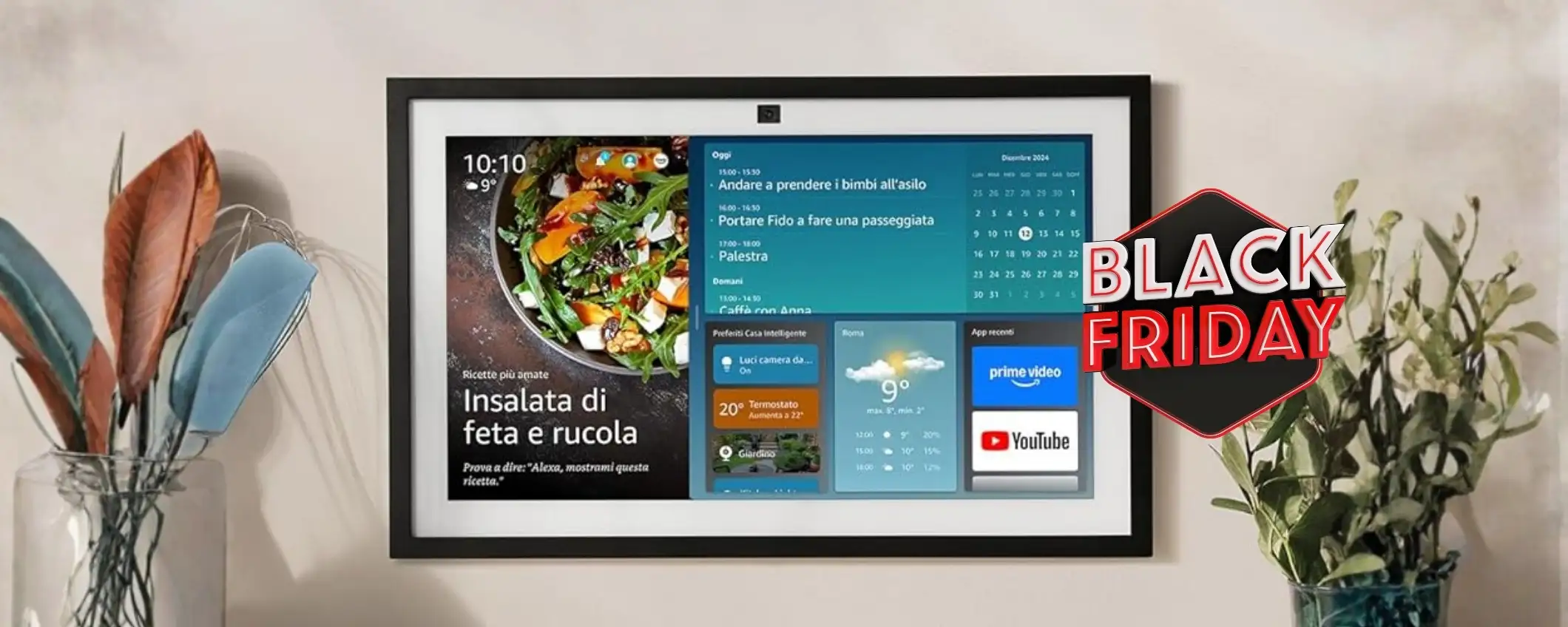 Echo Show 15 è hub per la casa intelligente ma anche uno schermo FHD
