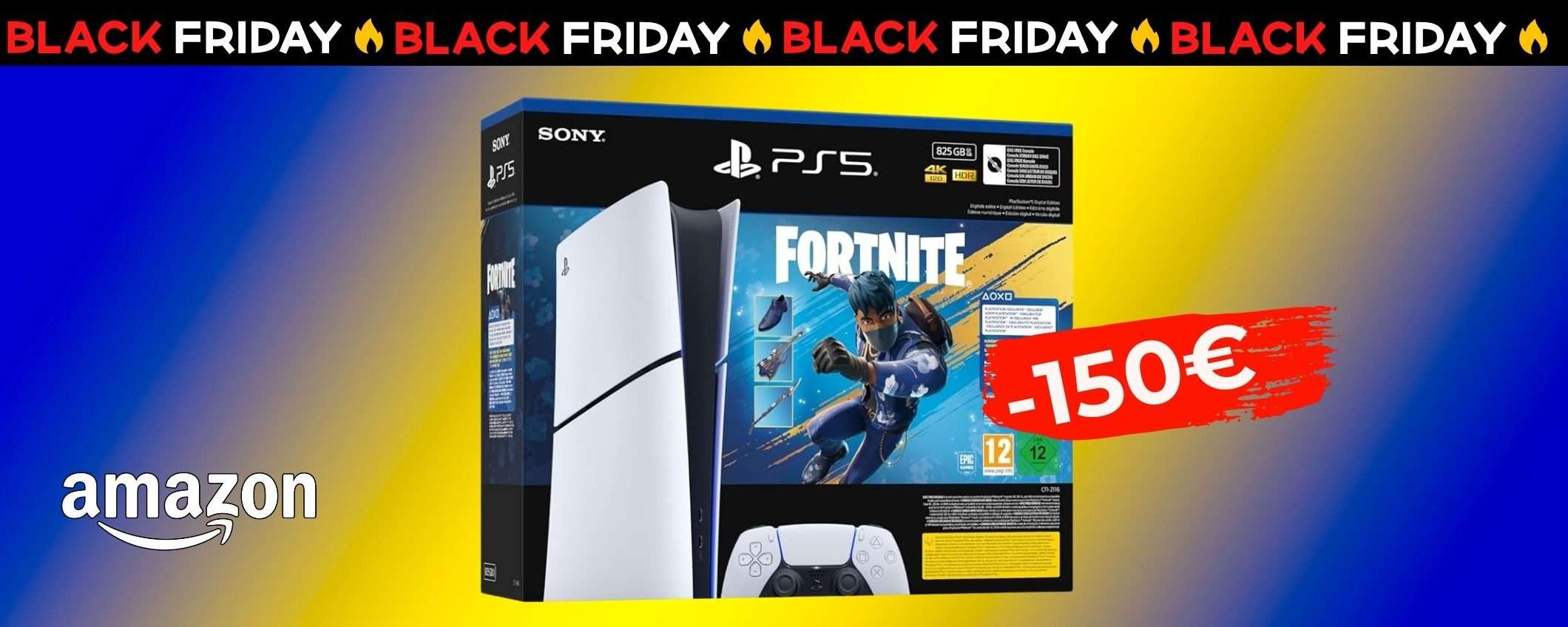 PS5 Digital + Fortnite: il regalo di Natale definitivo è in SUPER SCONTO (-150€)