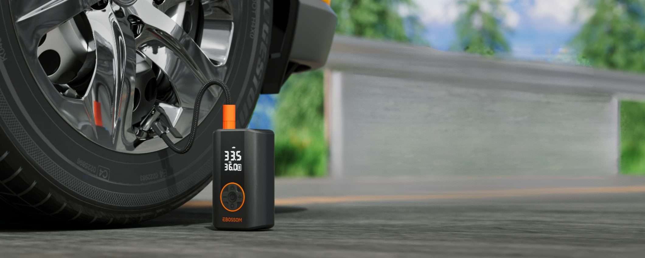 Compressore portatile a 35,99€: gonfi bici, moto e auto ovunque