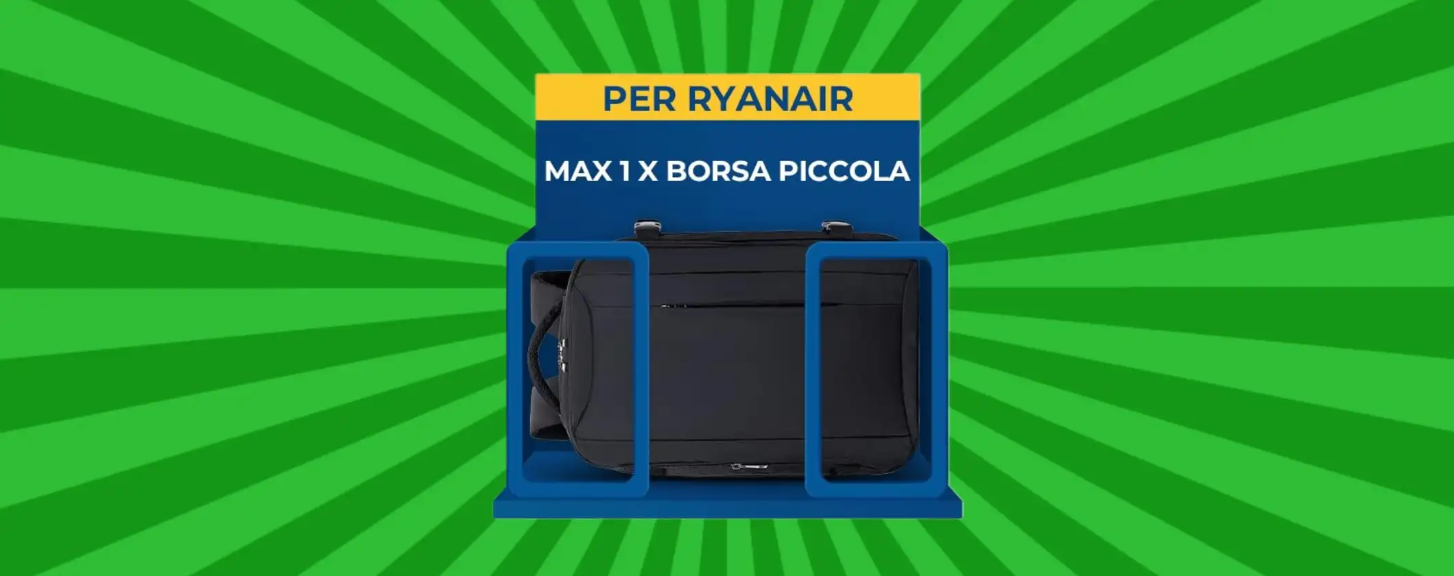 Zaino Ryanair 40x20x25 a prezzo folle: solo 25€ e hai spazio da vendere