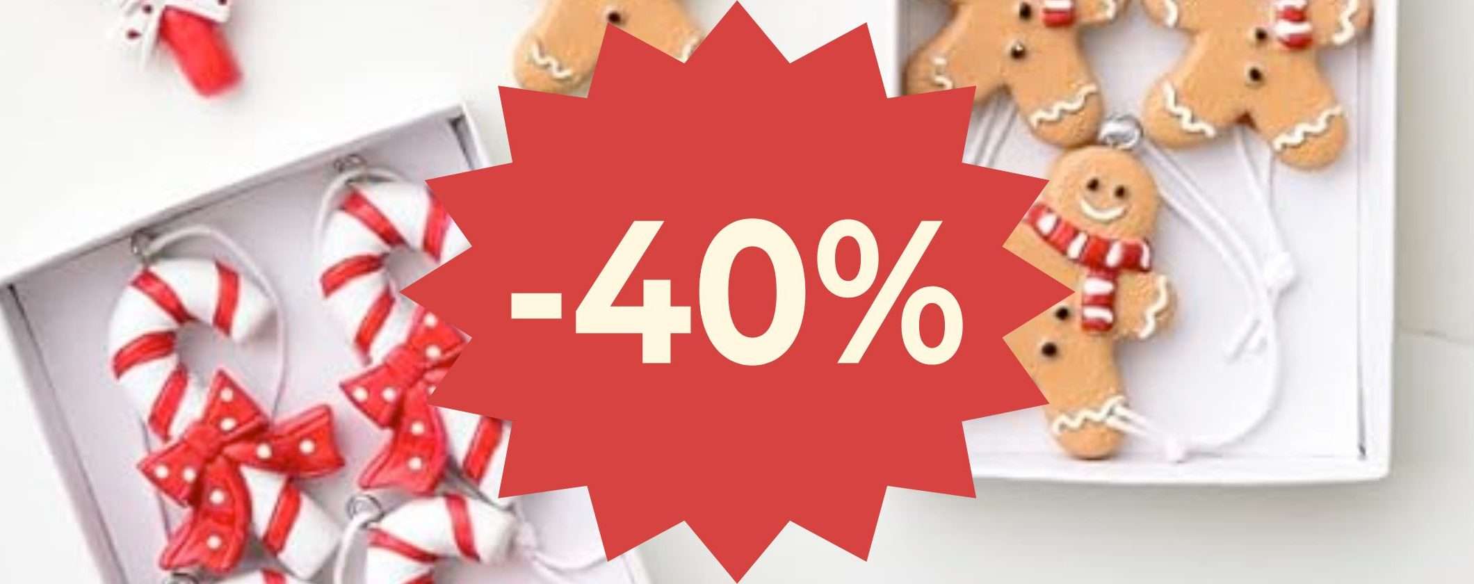 Decorazioni di Natale a meno di 2€ e sconto 40% su TUTTO su Amazon Haul