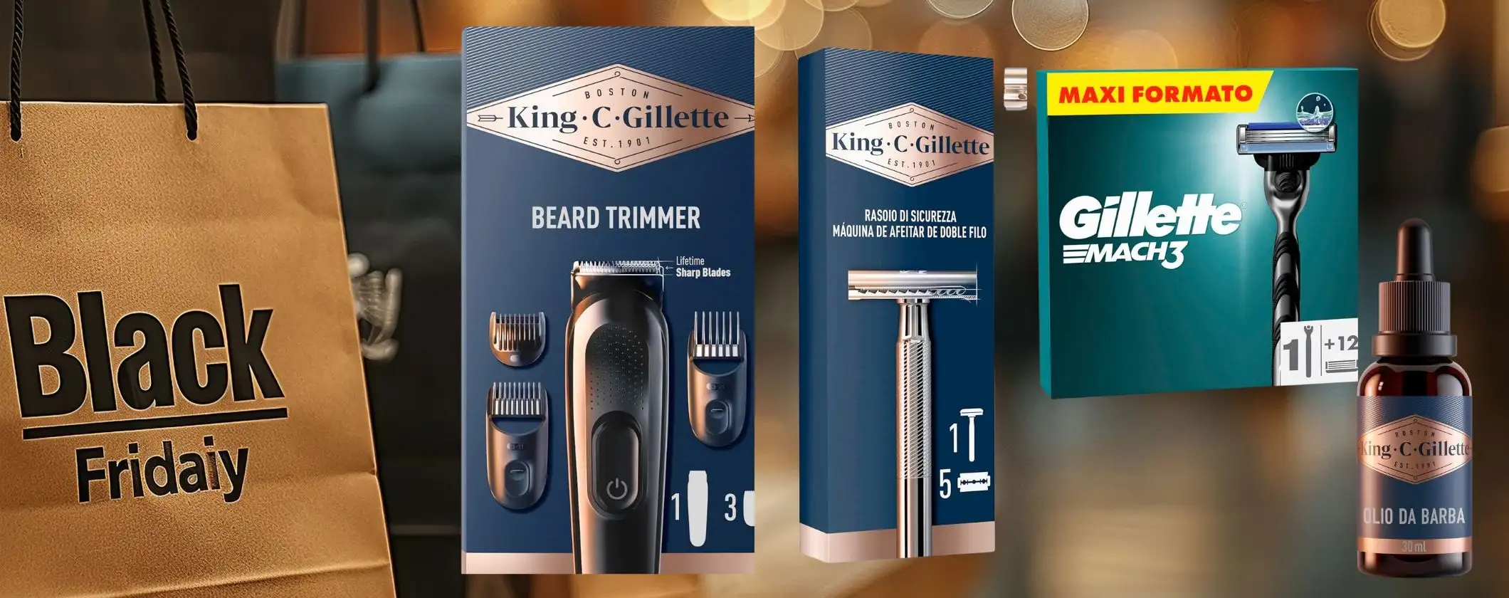 Gillette da 7,95€: occasioni Amazon ANTICIPATE da Black Friday pazzo