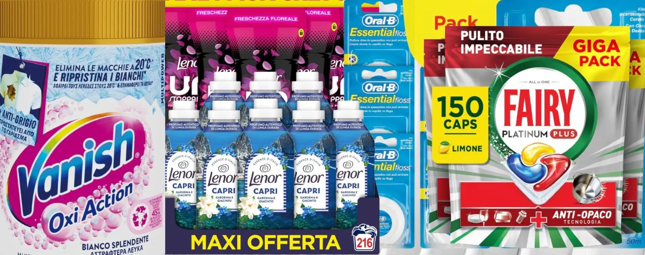 Vanish, Finish, Napisan, Oral-B e non solo: promo scorta Amazon WOW da 2,83€