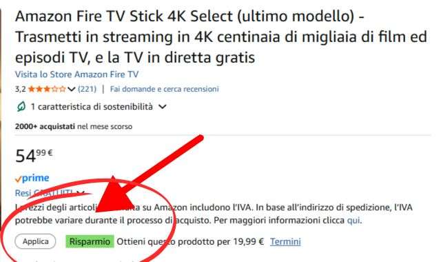 Promozione Fire TV 4K Select