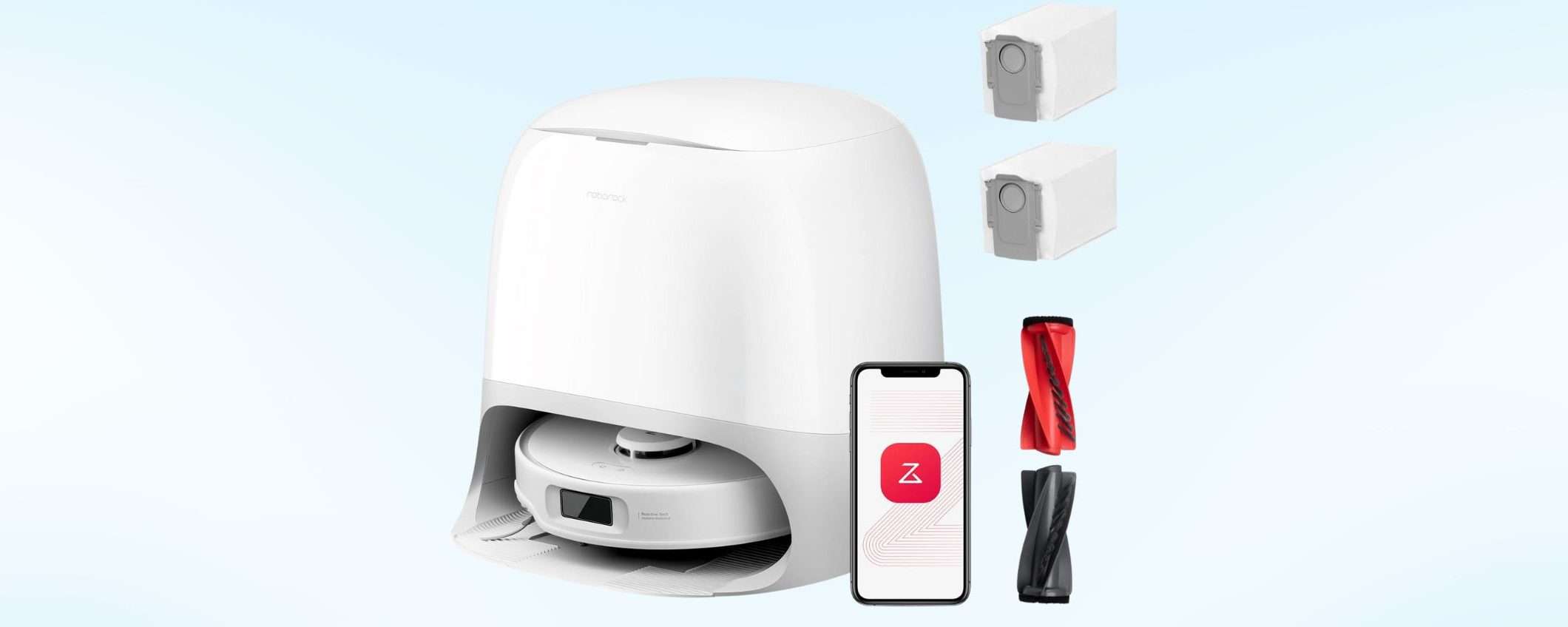 Roborock Qrevo Curv a metà prezzo (-50%): 18.500 Pa e braccio estensibile per una PULIZIA TOP