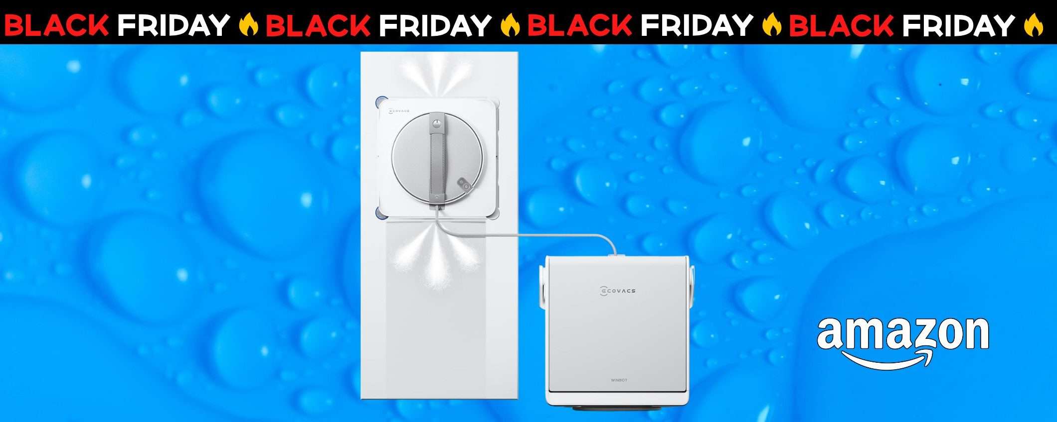 Robot lavavetri Ecovacs Winbot W2S Omni: il top di gamma in OFFERTA per il Black Friday