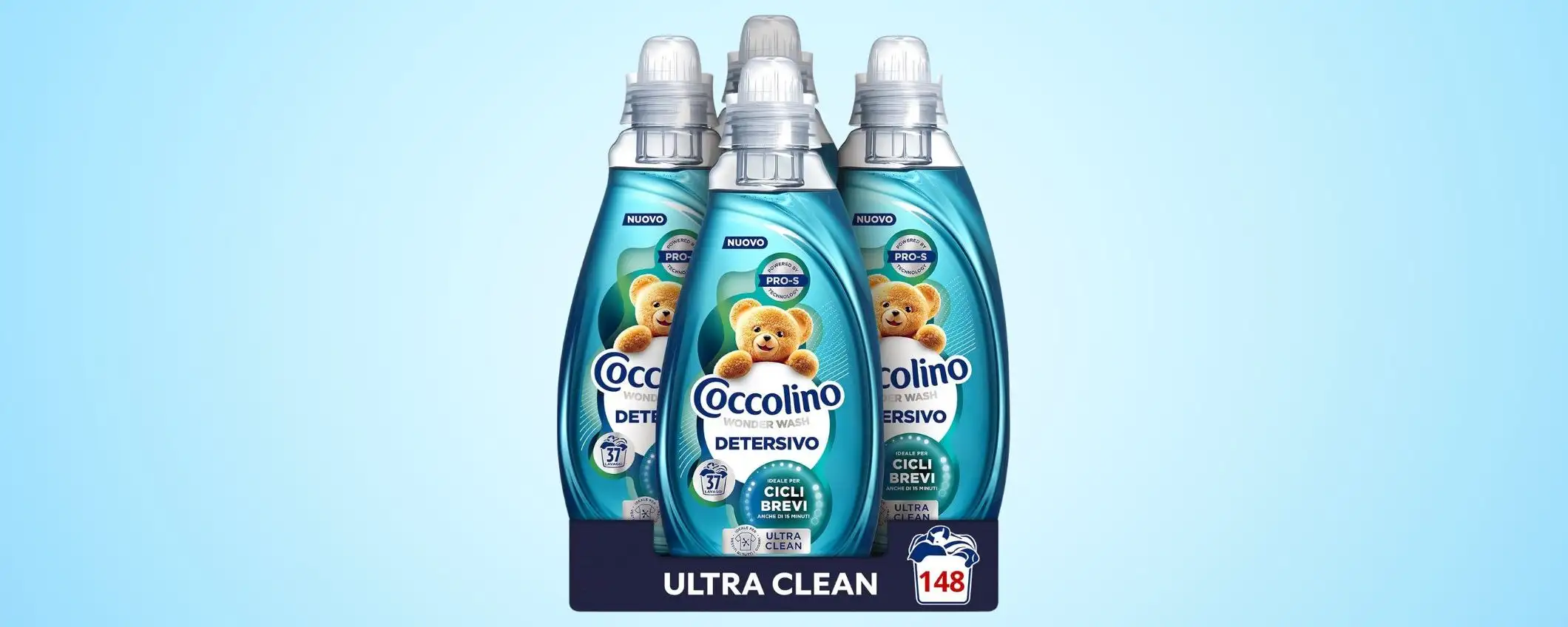 Anticipo Black Friday: la scorta Coccolino Wonder Wash (148 lavaggi) è a metà prezzo (-50%)