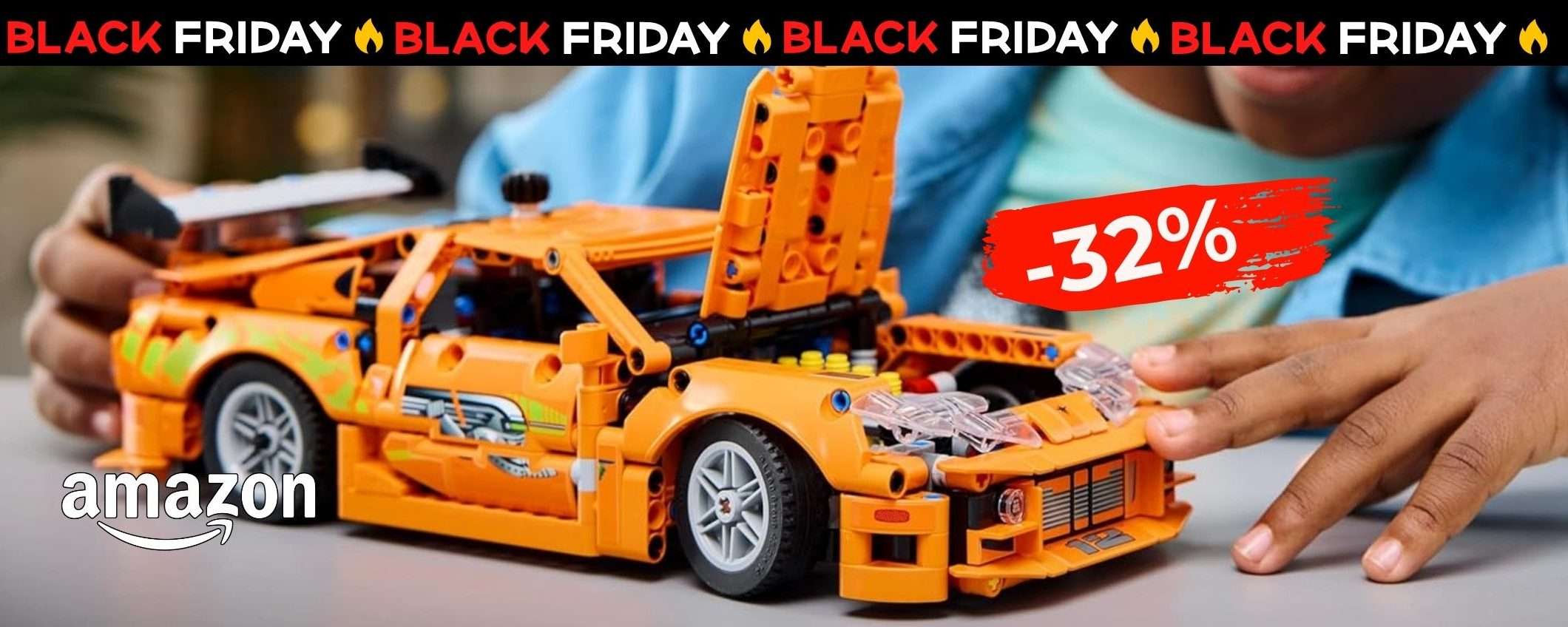 Set LEGO Technic Toyota Supra MK4: il mito di Fast & Furious scende in offerta (-32%)