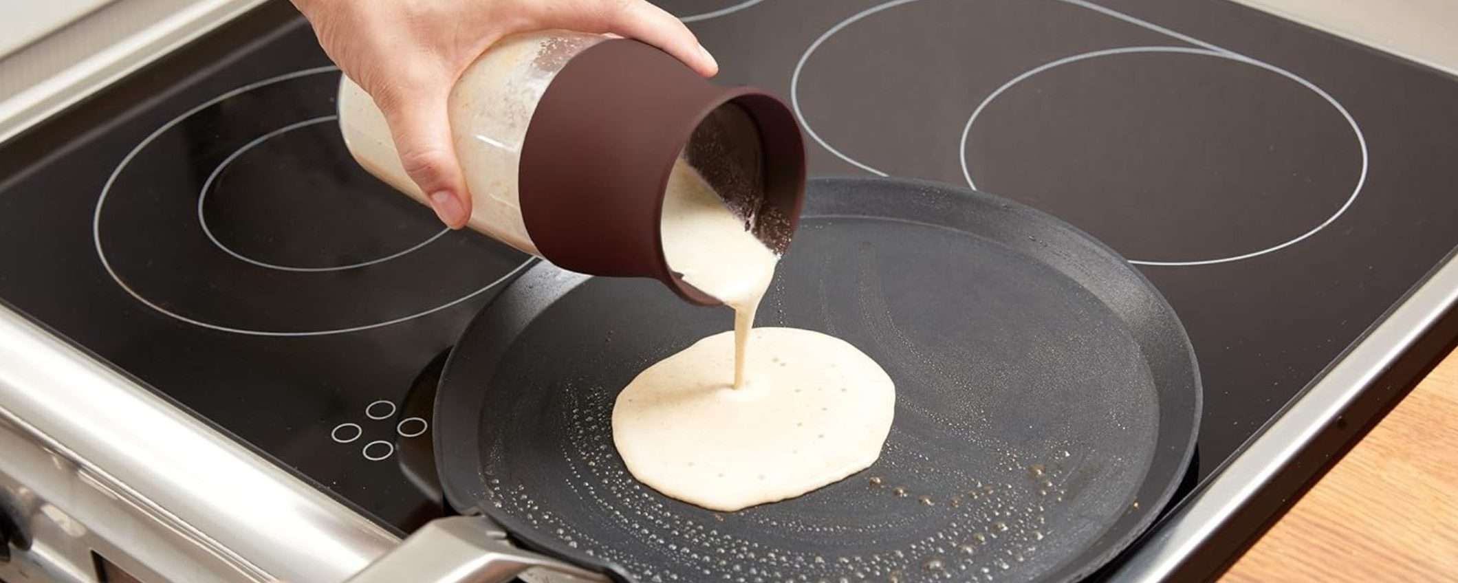 Shaker per impasti FURBO: niente fruste per pancake e frittelle pronti in 30 secondi