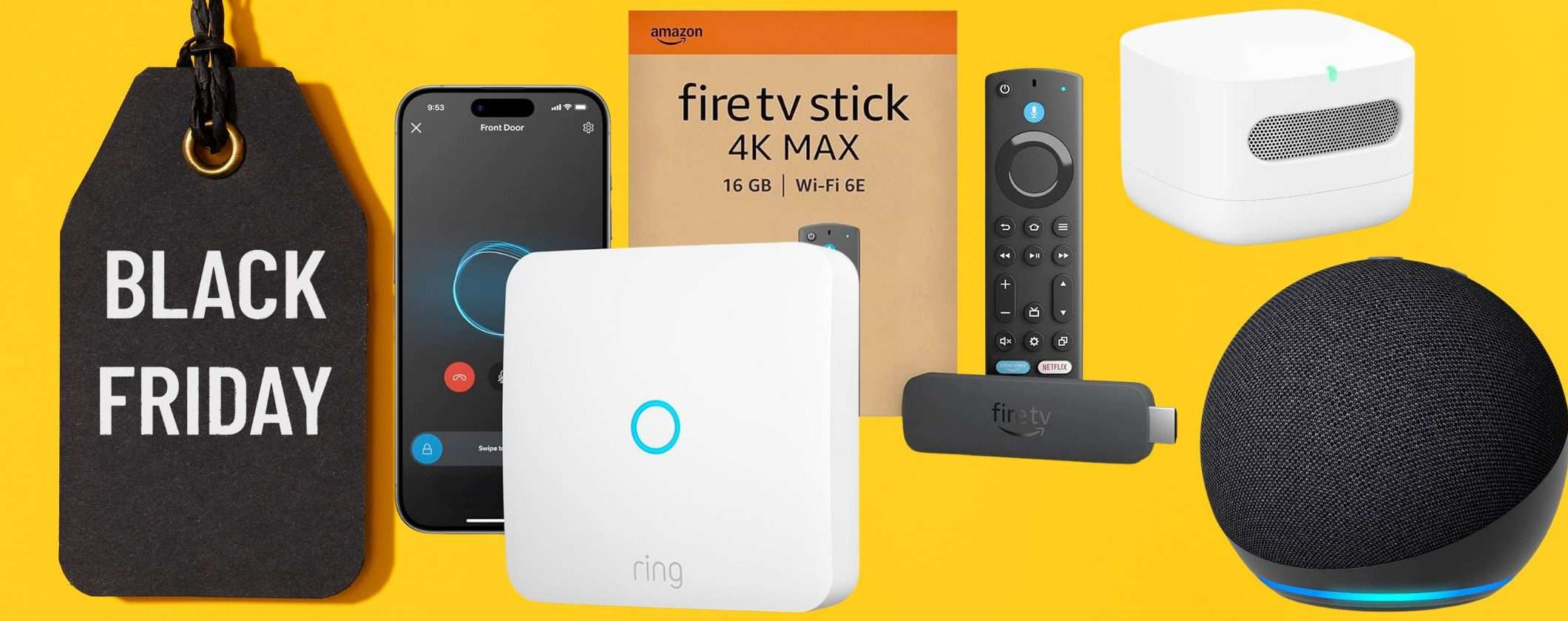 Tecnologia Amazon da 19,99€ a 50€: promo SFONDA PREZZO settimana Black Friday