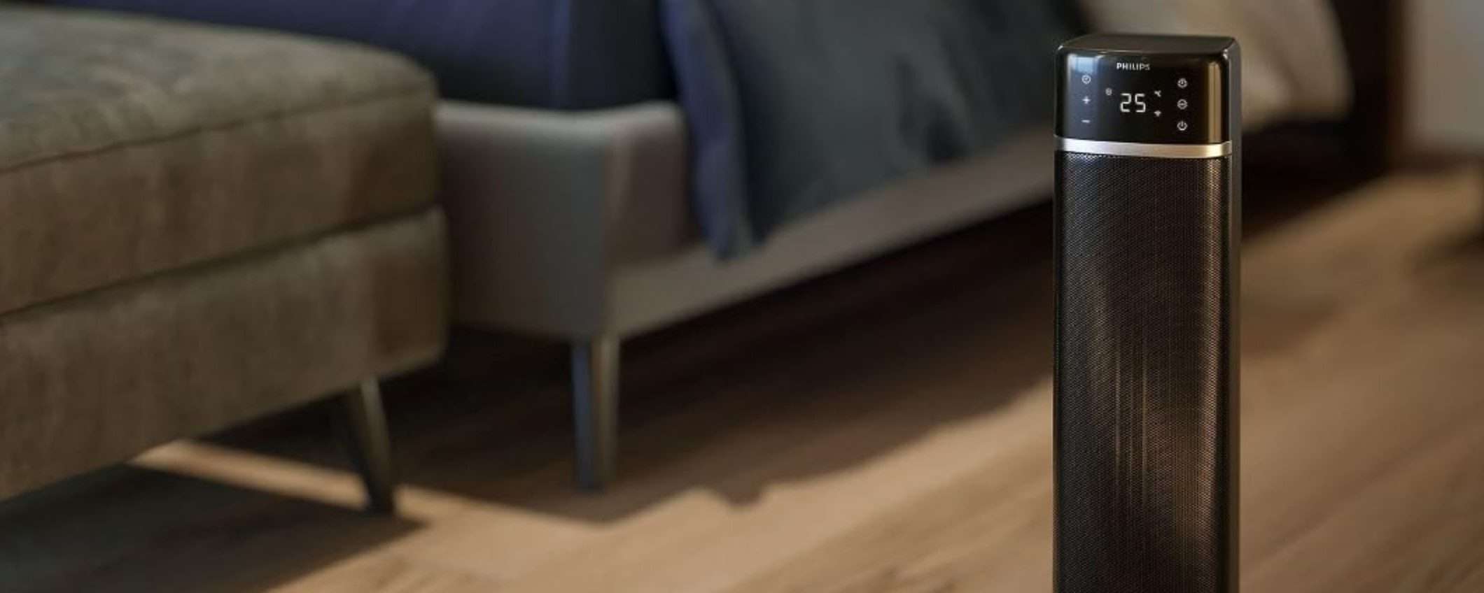 Termoventilatore a torre Philips: scalda VELOCE e consuma MENO, oggi in sconto (-32%)