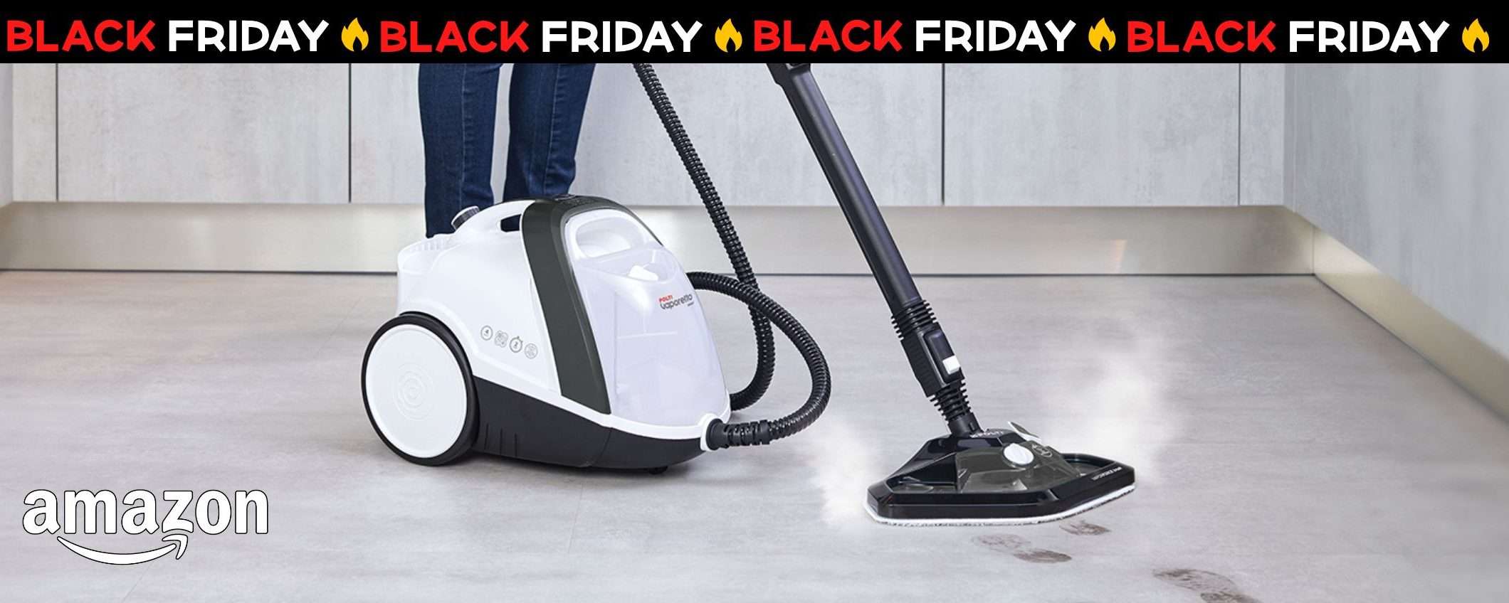 Con Polti Vaporetto Smart 120 igienizzi casa senza detersivi: è in offerta Black Friday