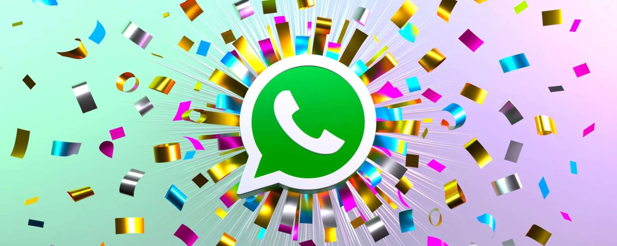 Su WhatsApp è già Natale: per le feste arrivano i coriandoli in chat