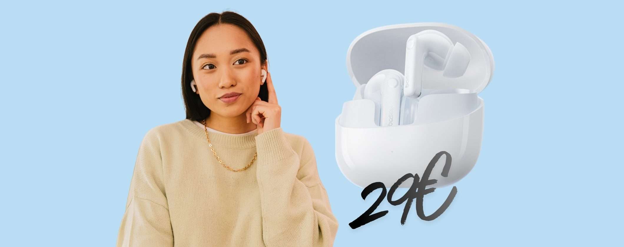 Auricolari wireless Baseus EP10 Pro con riduzione del rumore oggi a soli 29€