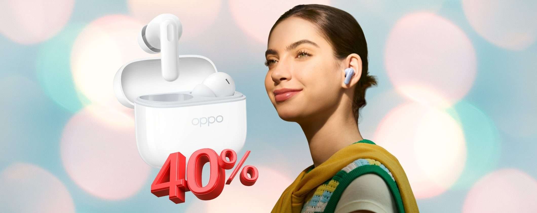 Auricolari wireless OPPO Enco Buds3 Pro con 40% di sconto sono imperdibili