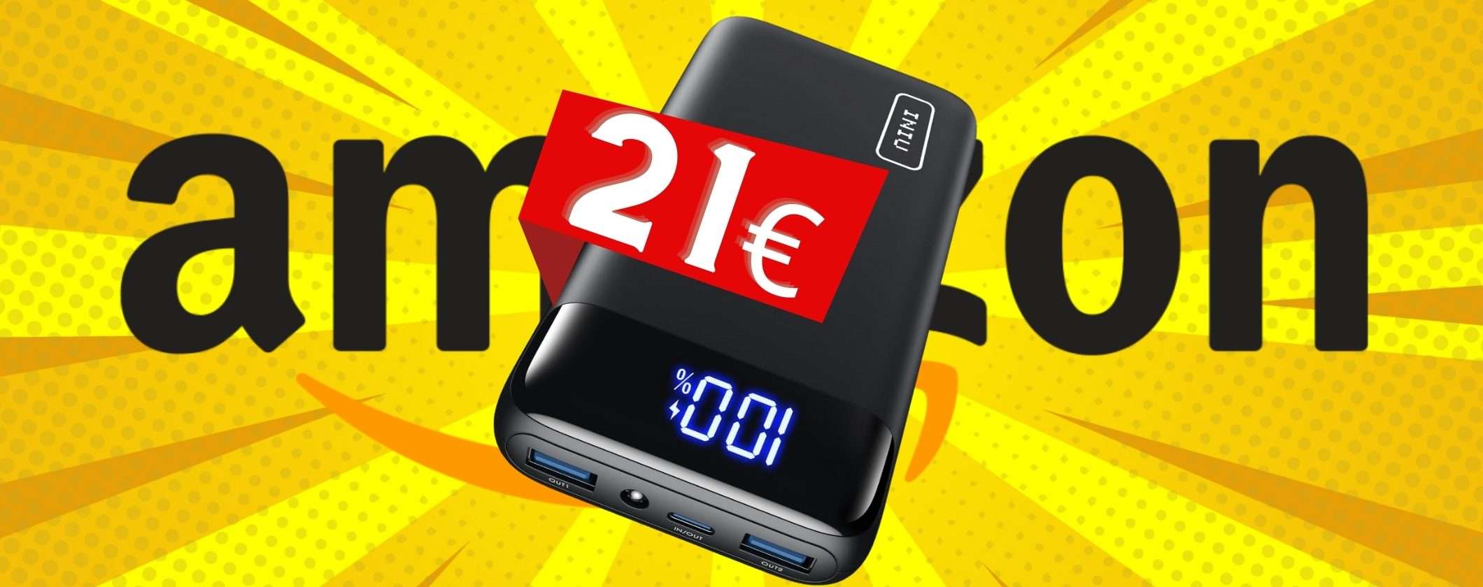 Bastano 21€ per avere un Power Bank che ricarica di tutto e non si esaurisce mai