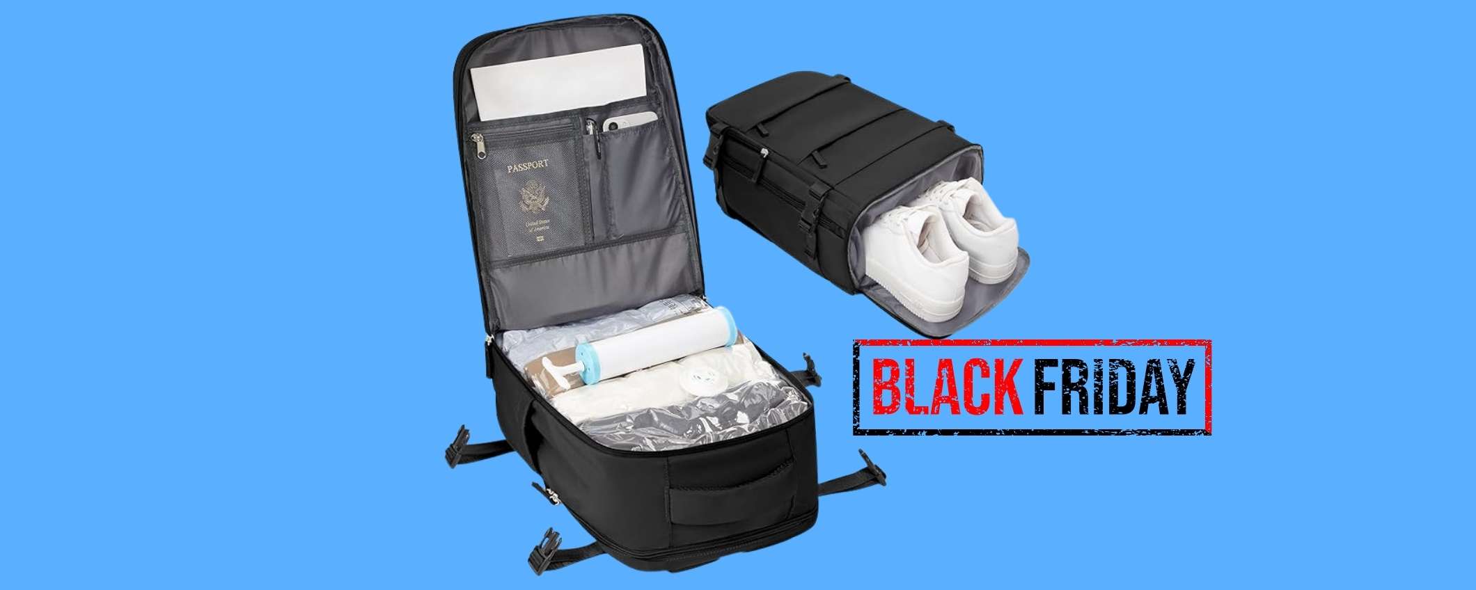 Zaino con trucchetto nascosto, parti in aereo ZERO problemi (promo)