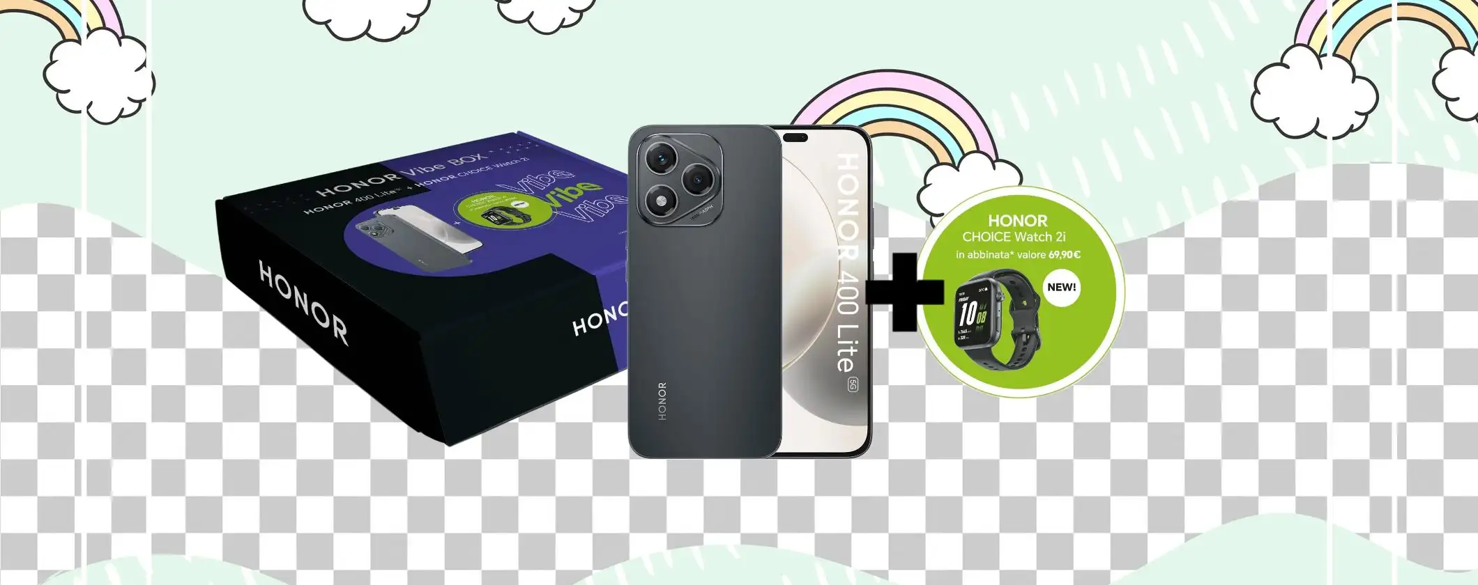 Black Friday Amazon: HONOR 400 Lite + CHOICE Watch2i a soli 199€